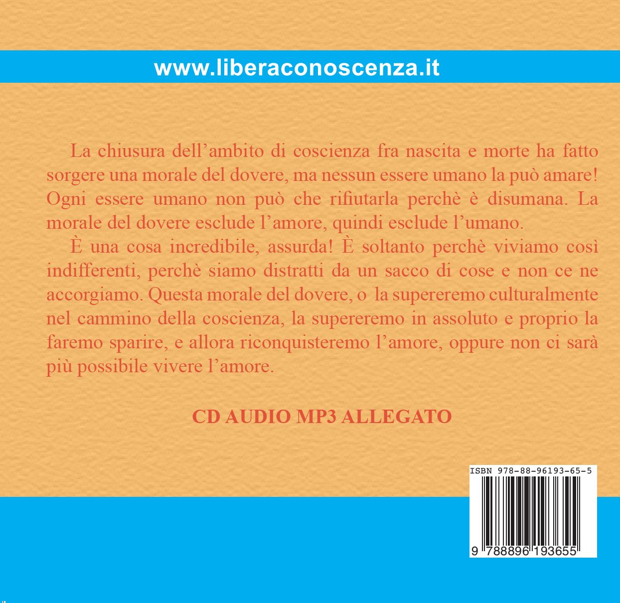 Il primo amore - Pietro Archiati - retro di copertina